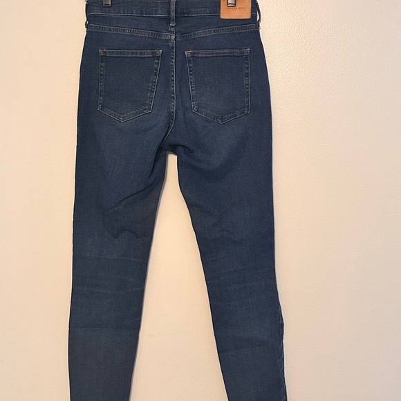 Everlane The Authentic Stretch Mid-Rise Skinny
Size: 28 Tall
Color: Mid Blue - Picture 3 of 5